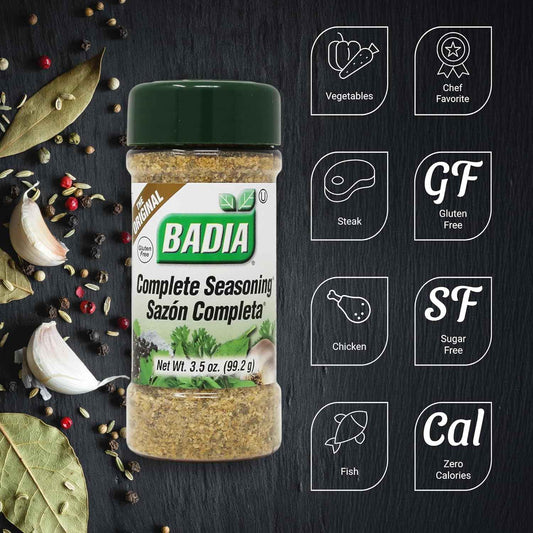 Badia Complete Seasoning, 3.5 oz - Thoughtful Housewarming Gift for Home Cooks, Trusted Family Recipe Blend