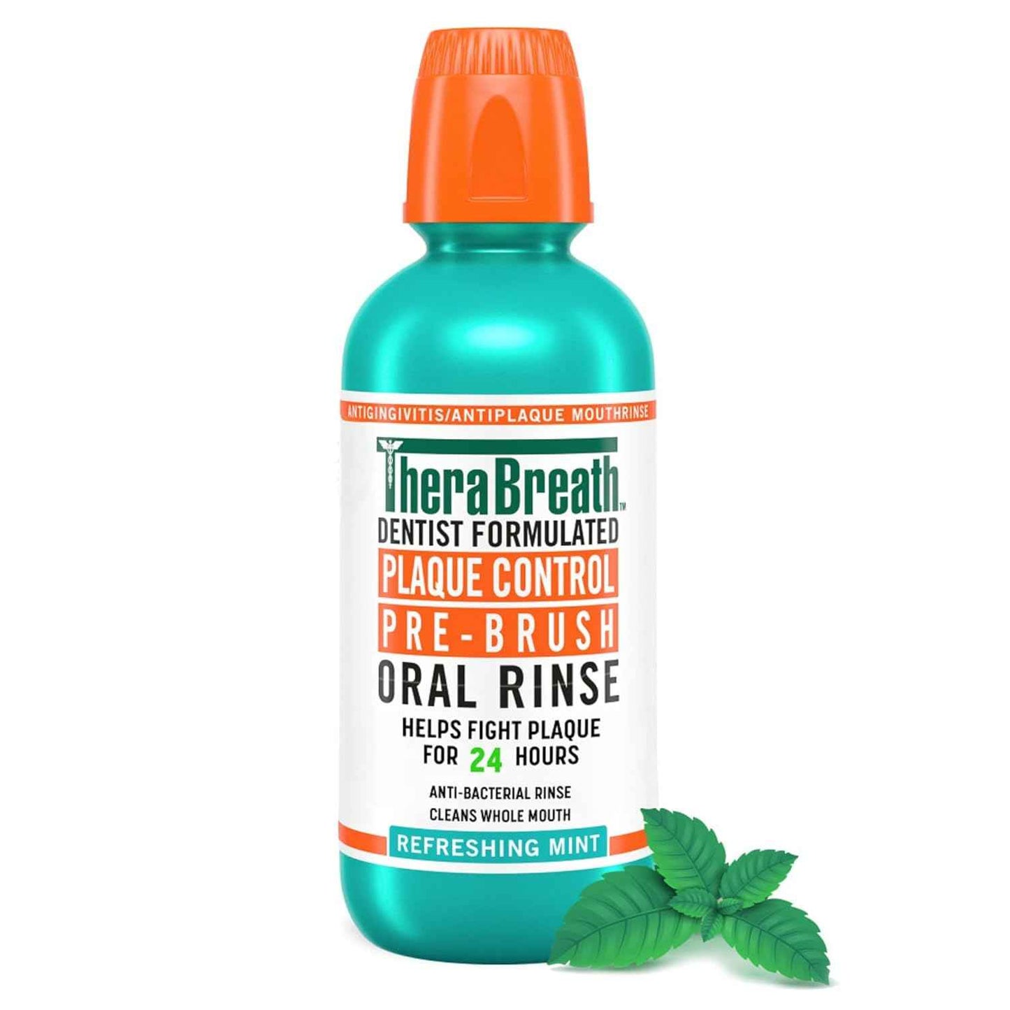 TheraBreath Pre-Brush Mouthwash – Dentist-Formulated Clean Formula Without SLS, Parabens, or Dyes