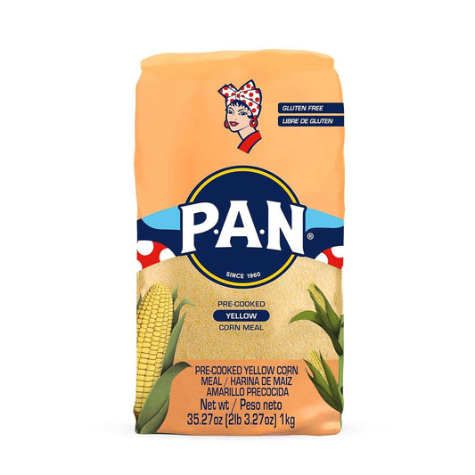 P.A.N. Yellow Corn Meal – Kid-Safe Gluten-Free Flour for School Lunch Arepas and Muffins