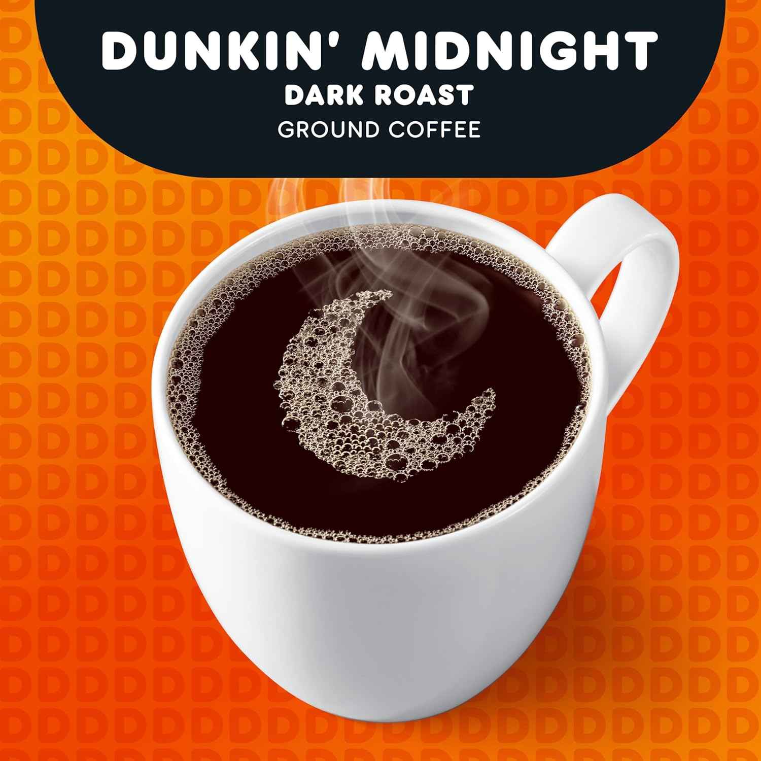 Dunkin' Midnight Dark Roast Coffee – Streamlined Morning Routine Coffee, No Pods or Subscriptions, 11 oz