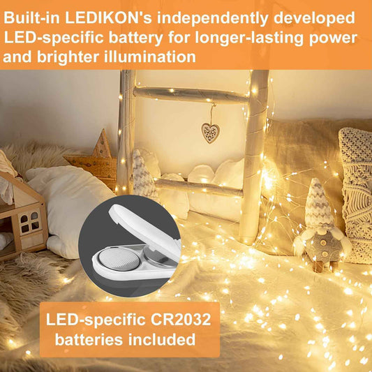 Brightown Mini Fairy Lights Battery Operated – 24 Pack Ready to Gift String Lights for Housewarming Baskets and Bridesmaid Boxes