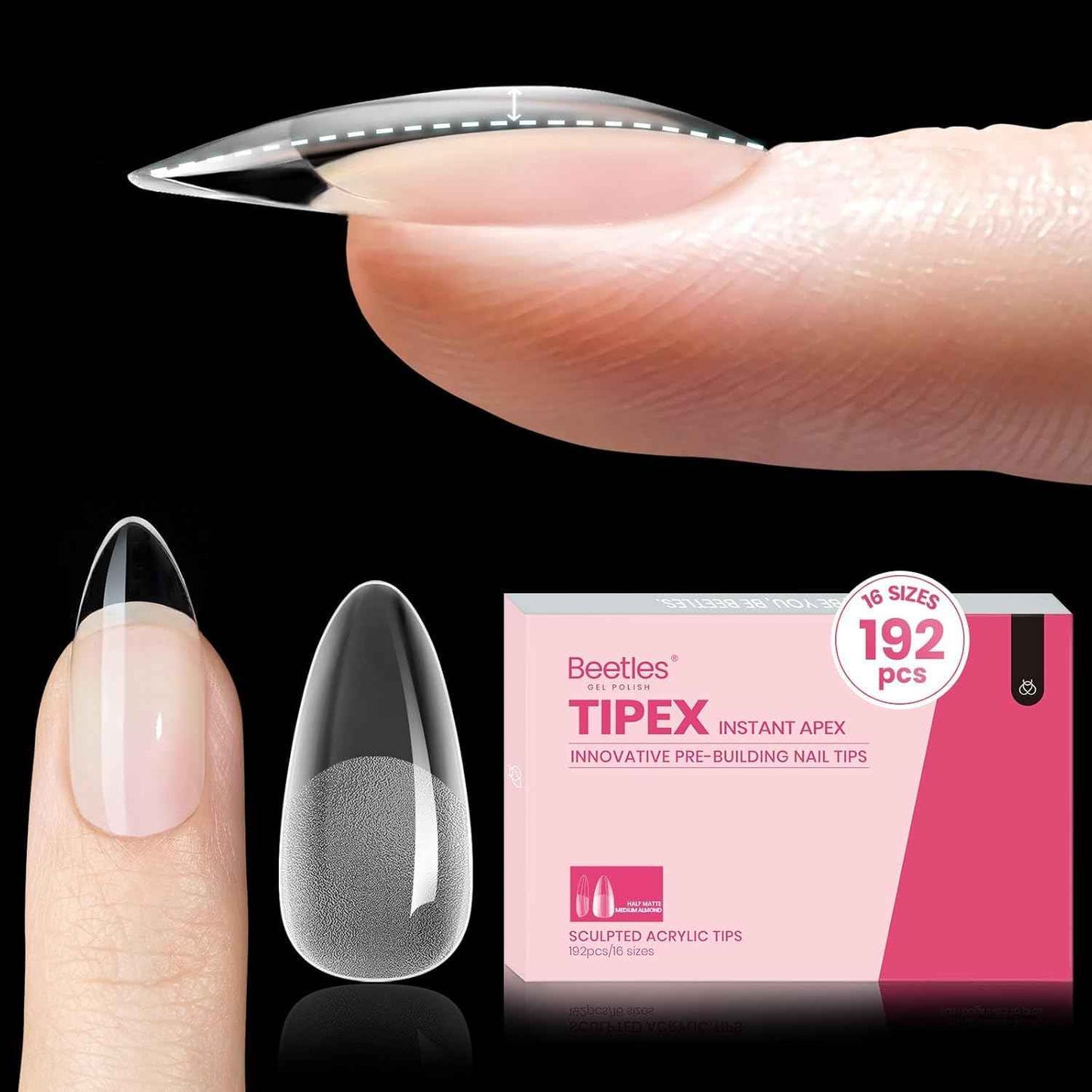 Beetles Tipex Instant Apex Nail Tips – Self-Care Sunday Ritual, Structured Manicure Without the Sculpting Stress