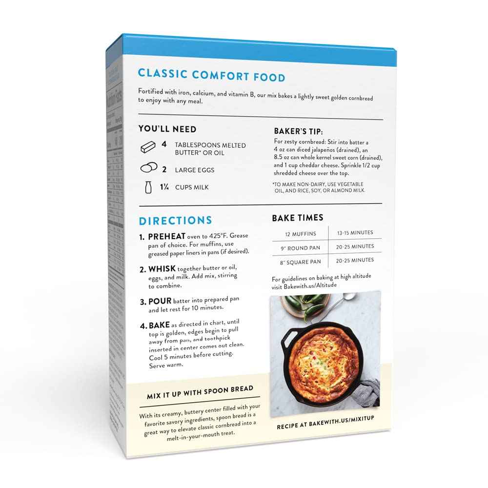 King Arthur Flour Gluten Free Cornbread + Muffin Mix – Nourishing Whole Grain Side for Mindful Home Cooking