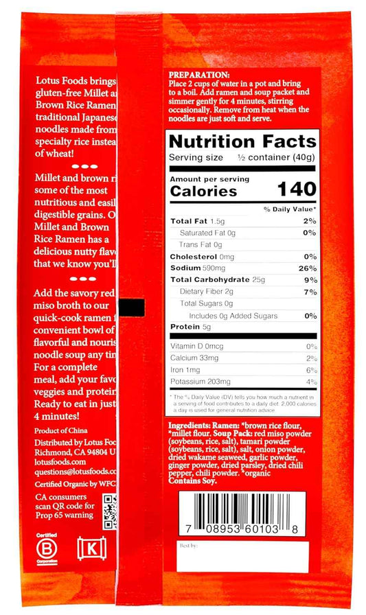 Lotus Foods Organic Miso Ramen – Quick 5-Minute Desk Lunch for Busy Professionals and Focused Work-from-Home Days