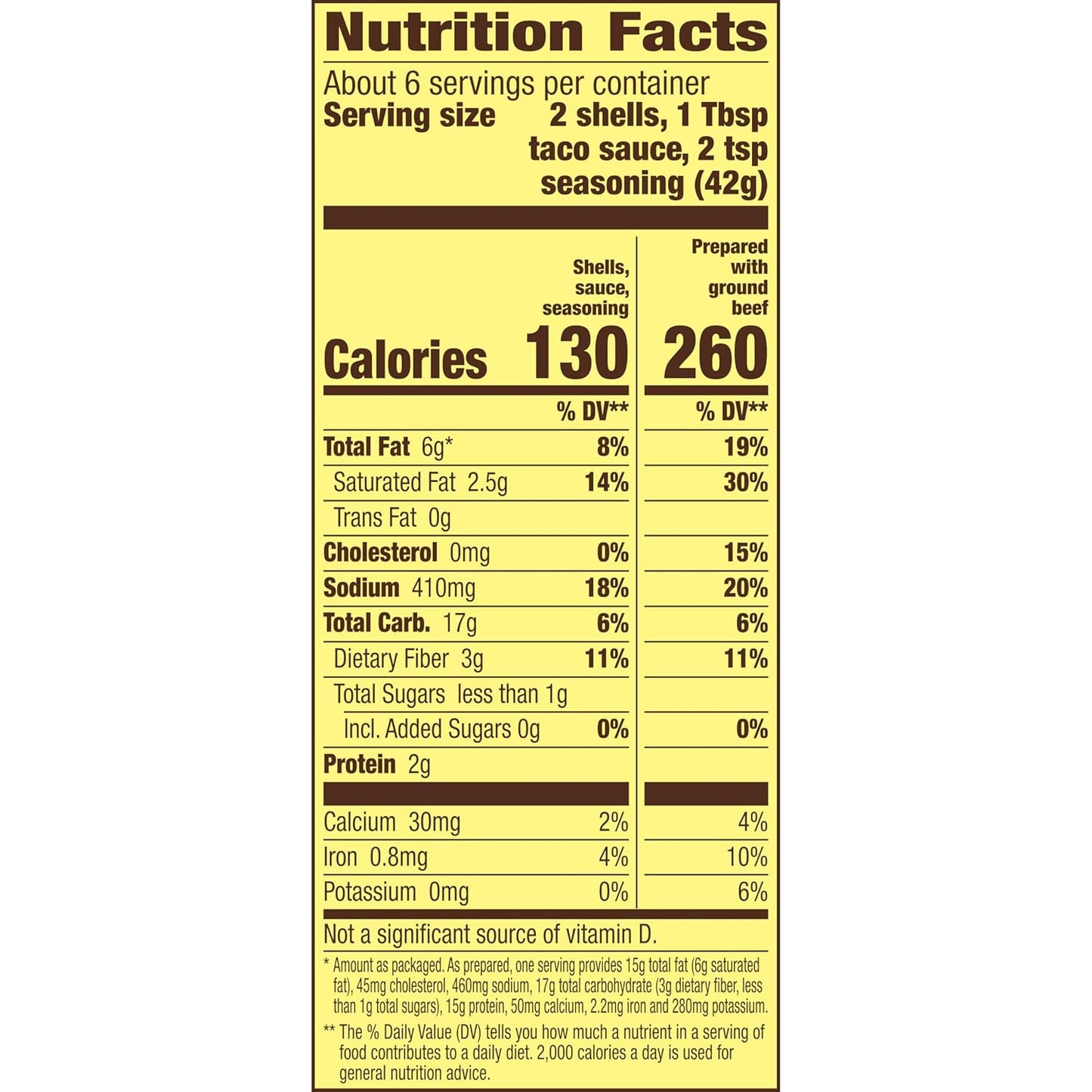pre-portioned taco sauce packet