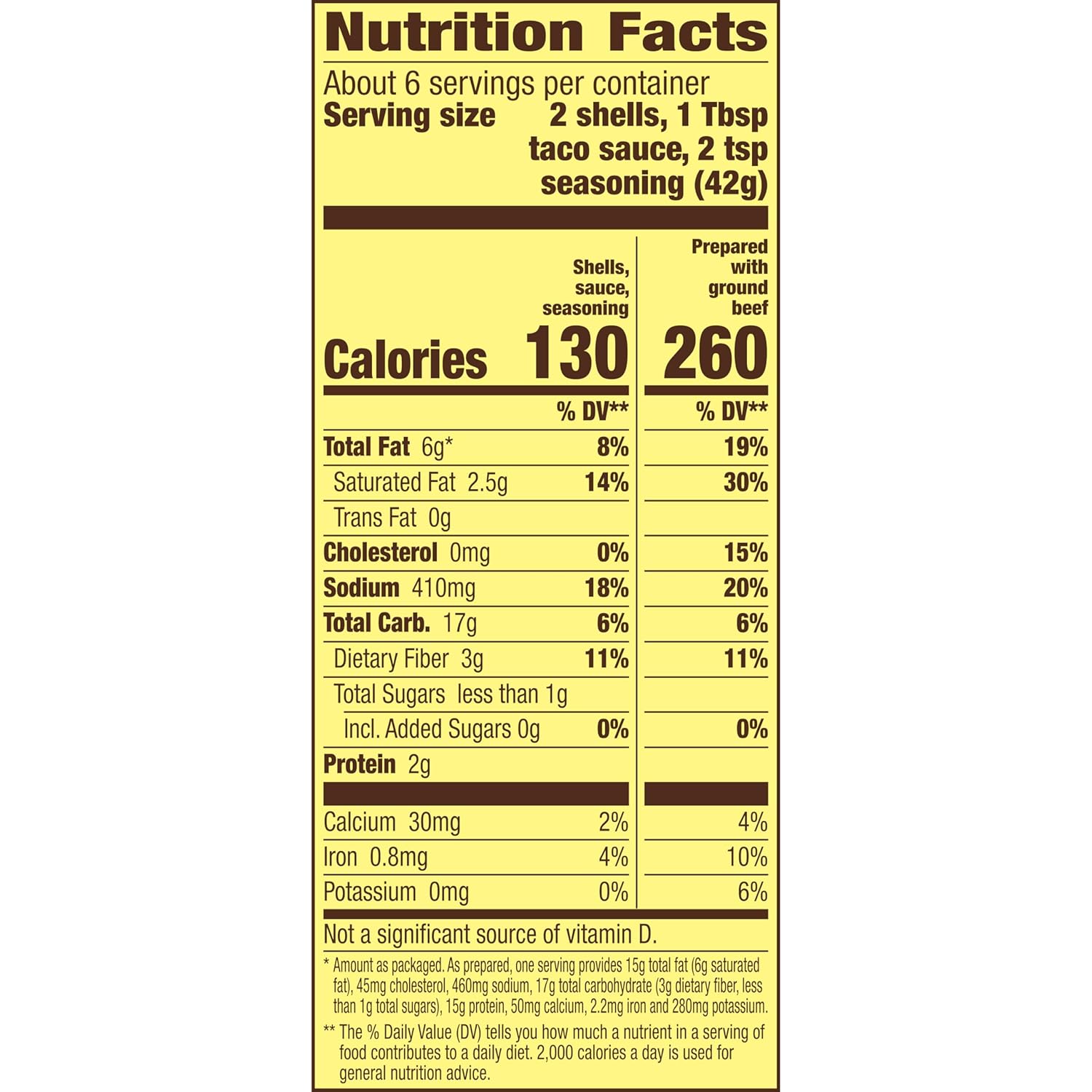 pre-portioned taco sauce packet
