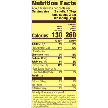 pre-portioned taco sauce packet