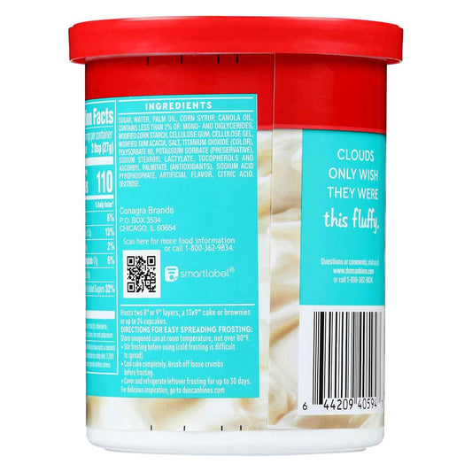 Duncan Hines Gluten-Free White Frosting as a Thoughtful Hostess Gift for Halloween Party Hosts, 14 oz