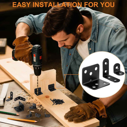 Workshop Pro L Bracket Kit for Home Office Desk Builds and Focused Study Corner Shelving