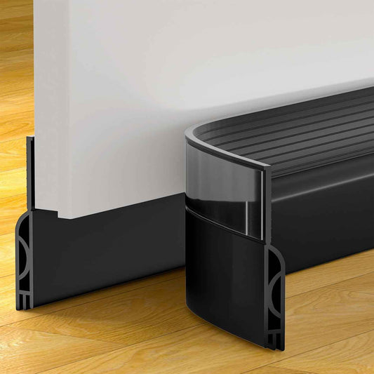 VibraGate Door Sweep for Bottom of Door – Modern Living Room Aesthetic Upgrade, Soundproofing Gap Filler