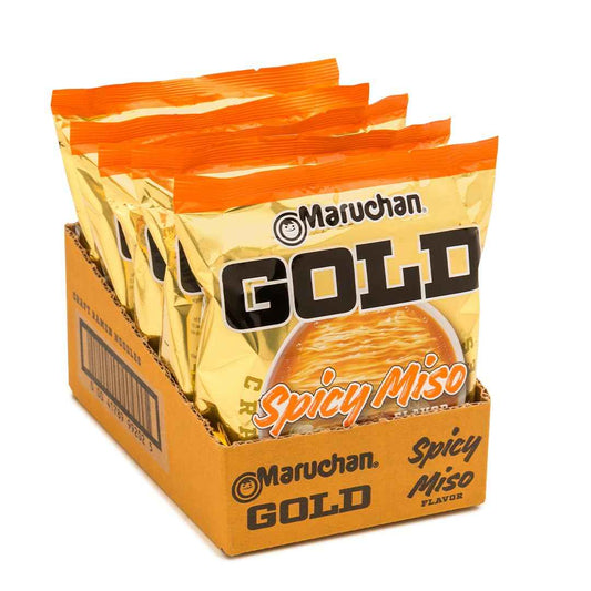 Maruchan Gold Spicy Miso Craft Ramen – Premium Pantry Staple for the Connoisseur, At-Home Gourmet Lunch