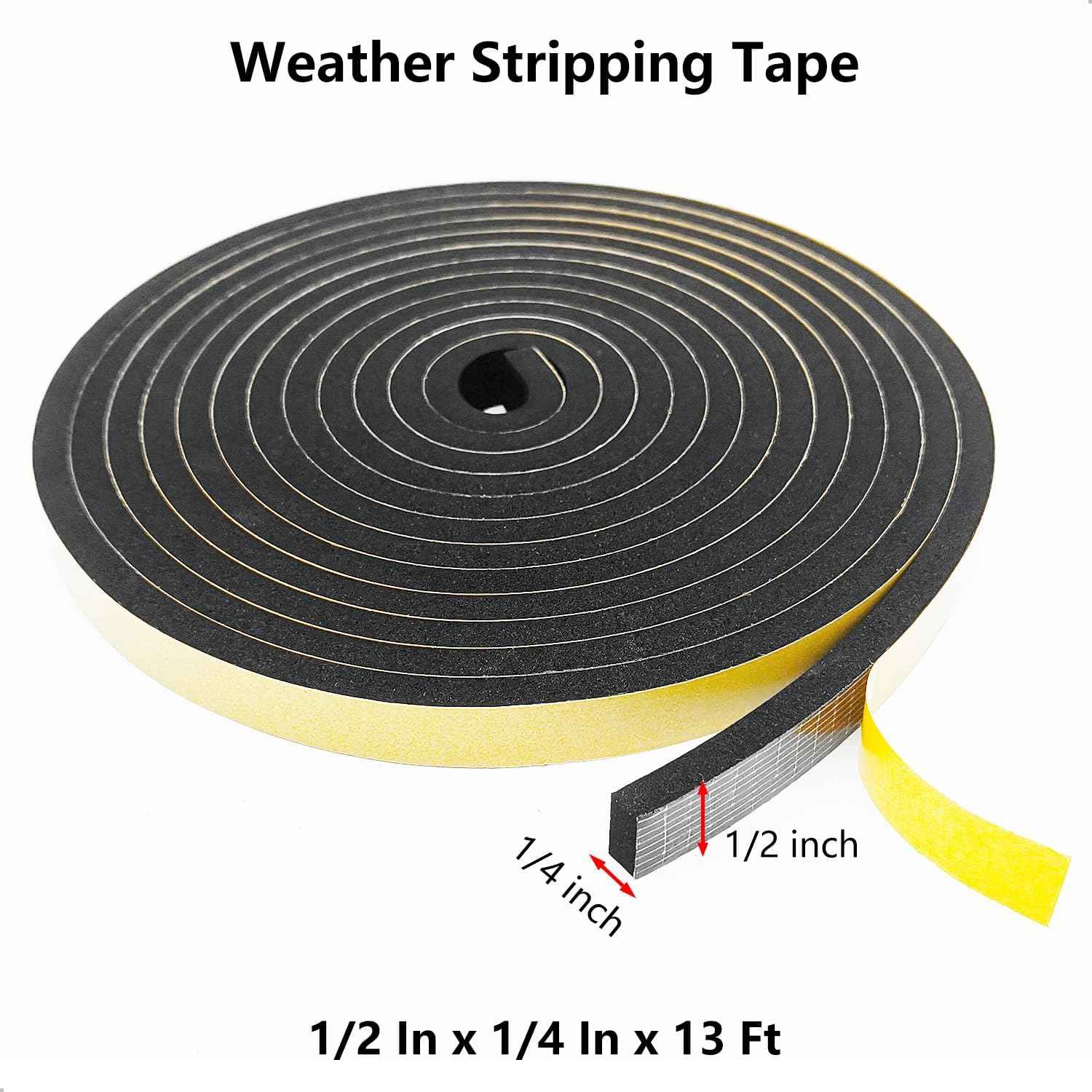 Weather Stripping Door Seal Strip – All Weather Entryway Defense, Exterior Door Foam Tape