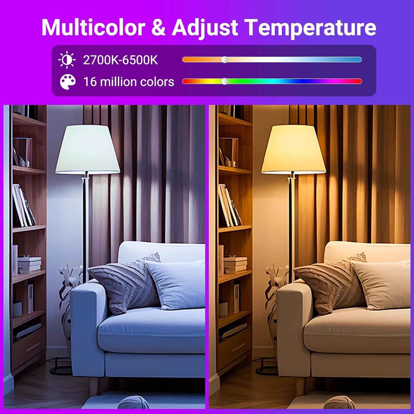TJOY Smart Light Bulbs 4 Pack – Thoughtful Housewarming Gift for New Homeowners, Alexa Voice Control