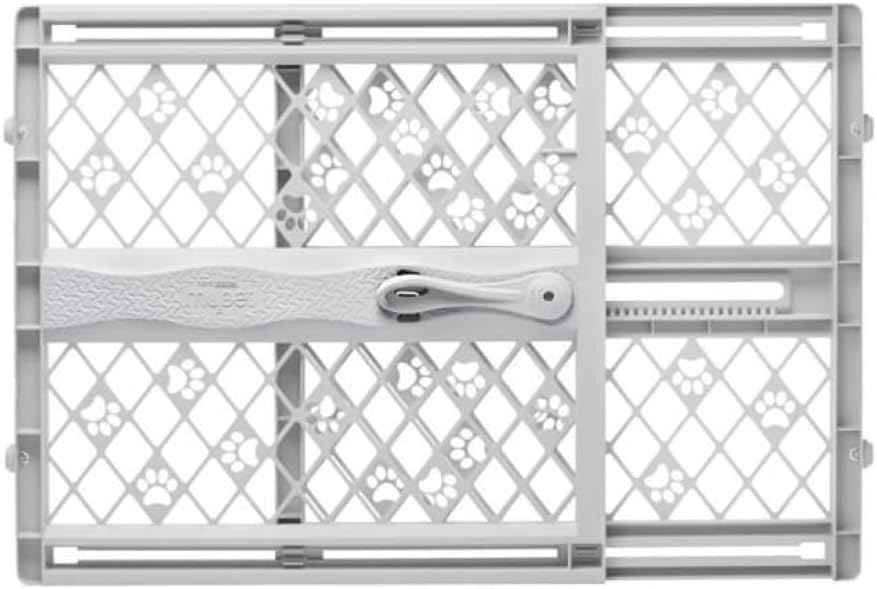 MYPET North States Paws Portable Pet Gate for Doorways - Pressure-Mount No-Drill Barrier for Small Dogs and Puppies