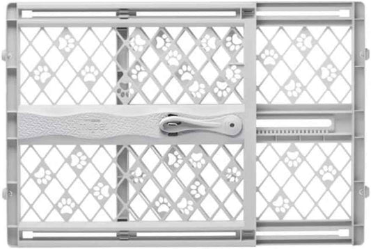 MYPET North States Paws Portable Pet Gate for Doorways - Pressure-Mount No-Drill Barrier for Small Dogs and Puppies