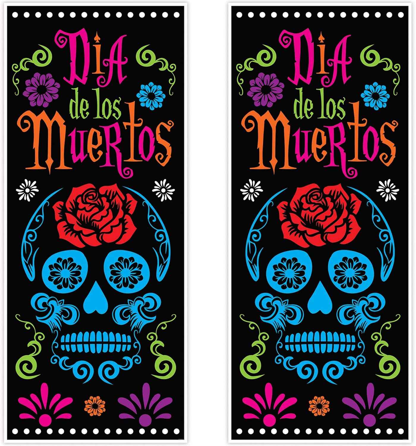 Beistle Skeleton Restroom Door Cover Party Accessory for Spooky Bedroom Accent Wall Decoration