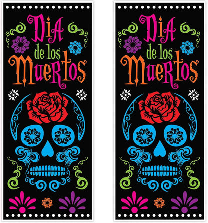 Beistle Skeleton Restroom Door Cover Party Accessory for Spooky Bedroom Accent Wall Decoration