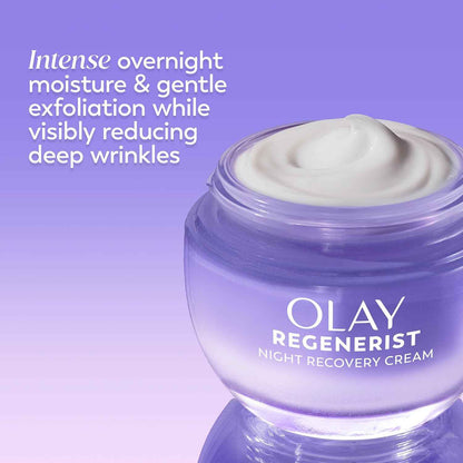 Olay Luxury Anti-Aging Night Cream – Premium Collagen Peptide Face Moisturizer