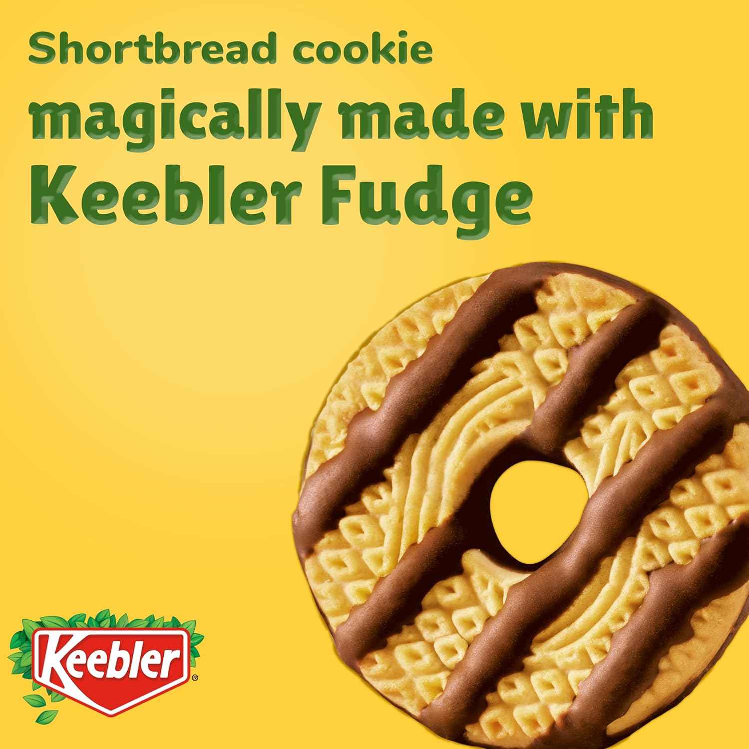 Keebler Fudge Stripes Original Cookies Family Size, 17.3 Oz. – Lunchbox Treat for School-Age Kids