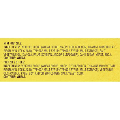 Snyder's of Hanover Kids Pretzel Snack Pack – Peanut-Free Lunch Box Variety, 36 Individually Wrapped Bags