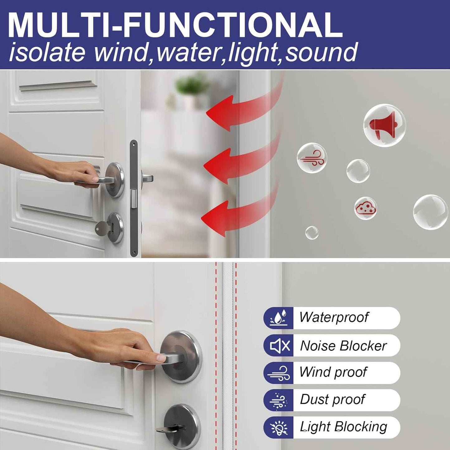 Nisorlin Weather Stripping Door Seal Strip – Clean-Line Window Sealer for Uncluttered, Intentional Spaces