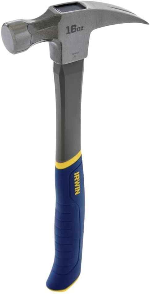 IRWIN 16 oz Fiberglass Claw Hammer – Practical Housewarming Gift for New Homeowners