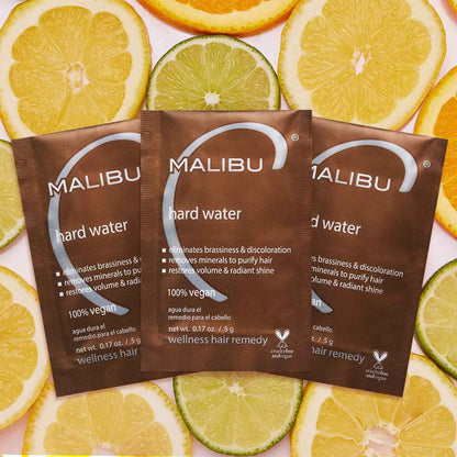Malibu C Hard Water Wellness Remedy – Single-Use Powder Packets for an Uncluttered Shower Routine