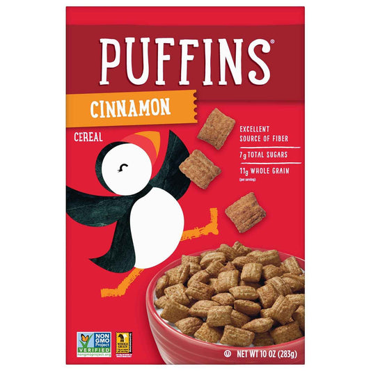 Barbara's Bakery Puffins Cinnamon Cereal – One-Box Pantry Essential for Clutter-Free Kitchens