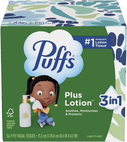 Puffs Plus Lotion Facial Tissues Thoughtful Get Well Soon Gift for Friends Recovering from a Cold