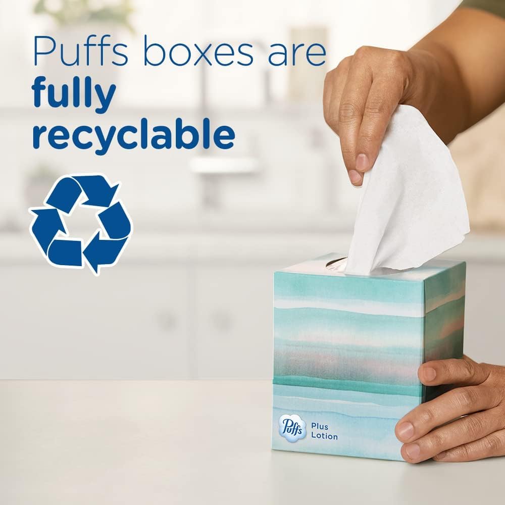 Puffs Plus Lotion Facial Tissues Thoughtful Get Well Soon Gift for Friends Recovering from a Cold