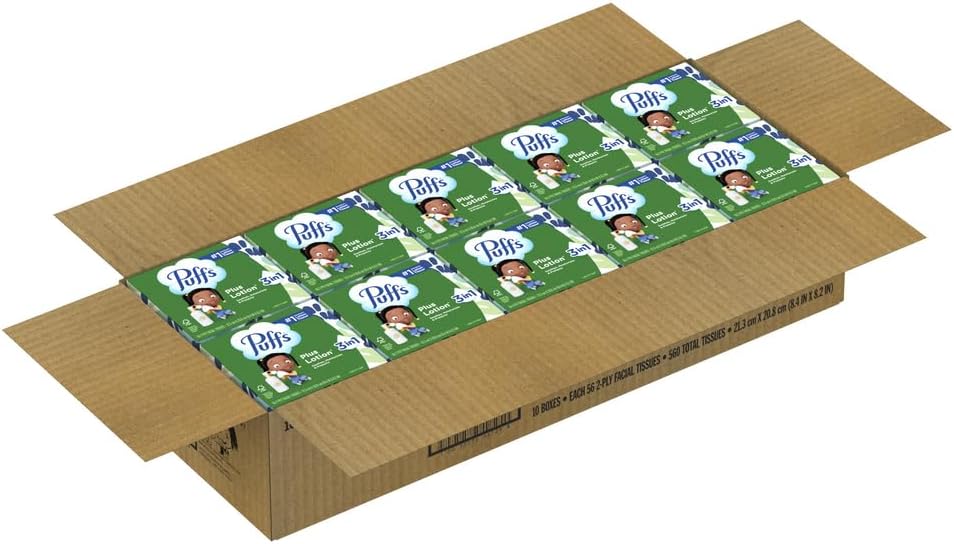 Puffs Plus Lotion Facial Tissues Thoughtful Get Well Soon Gift for Friends Recovering from a Cold