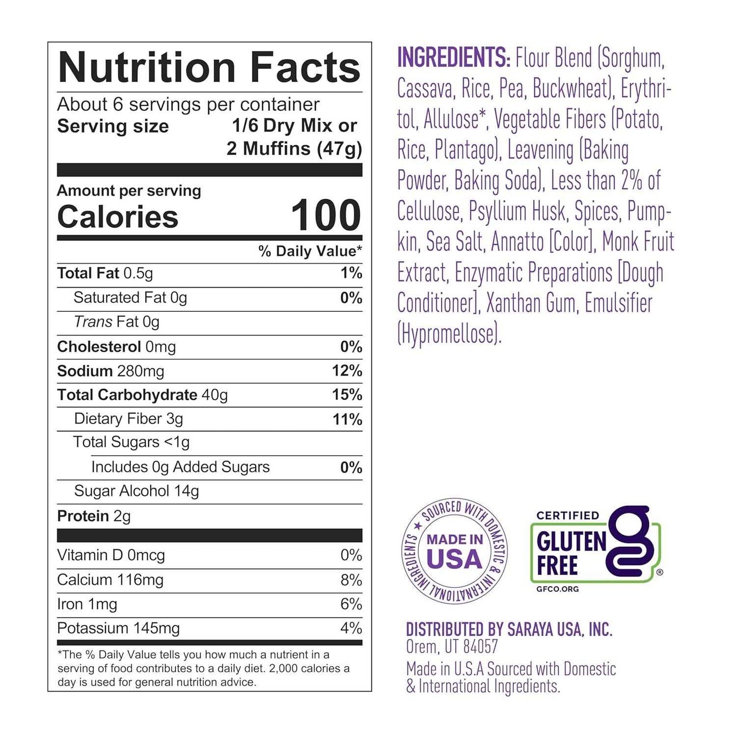 Lakanto Pumpkin Spice Muffin Mix - Monk Fruit Sweetened Baking for Blood Sugar Friendly Breakfasts