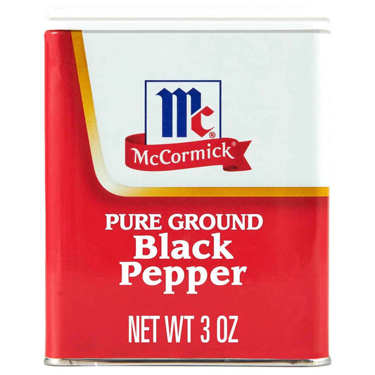 McCormick Pure Ground Black Pepper 3 oz – Clean-Ingredient Pantry Staple for Mindful Home Cooking