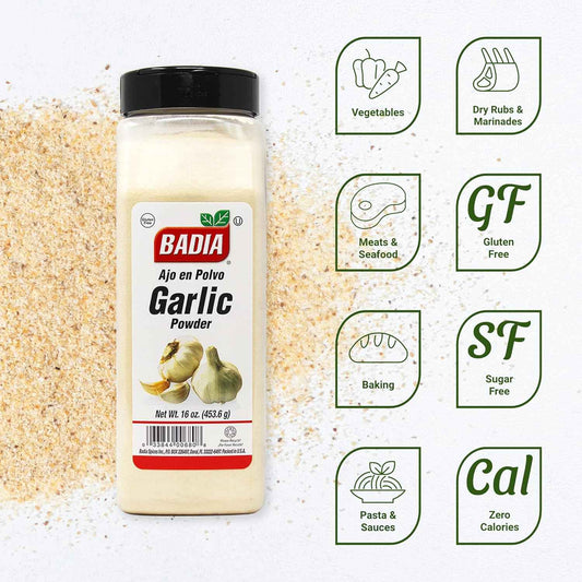 Badia Garlic Powder, 16 oz – Thoughtful Housewarming Gift for Home Cooks and Spice Lovers