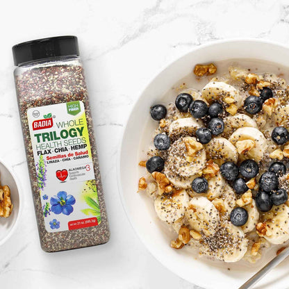 Badia Trilogy Seed Blend – Quick Omega-3 Shake Add-In for Busy Morning Routines