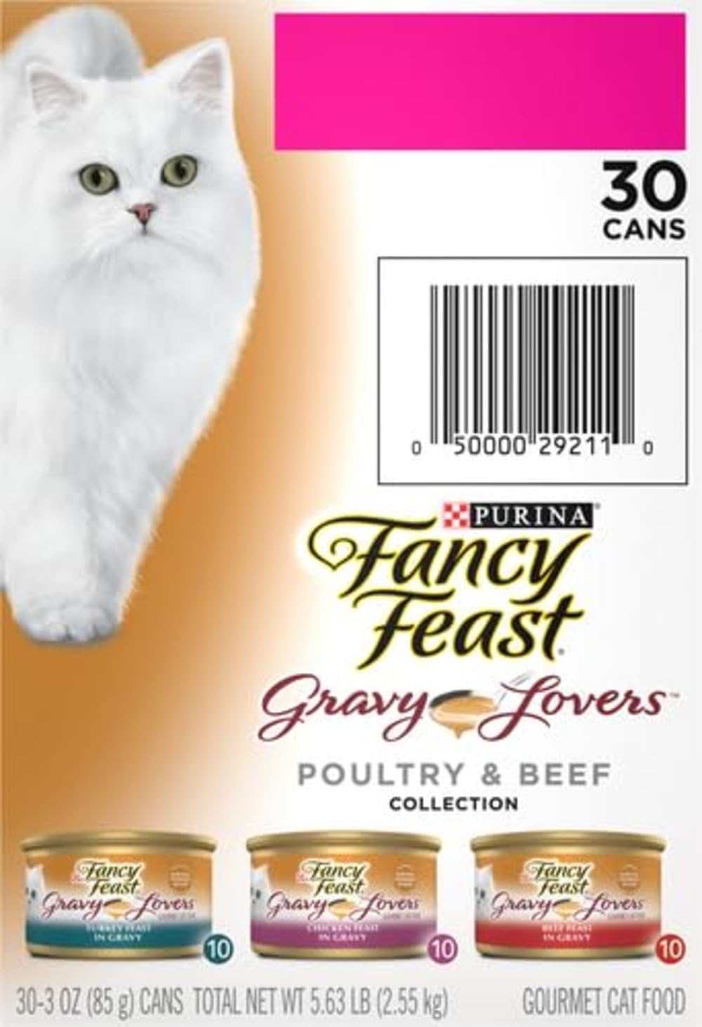 Purina Fancy Feast Gravy Lovers Canned Cat Food – No Artificial Colors or Preservatives for Child-Friendly Pet Feeding Areas
