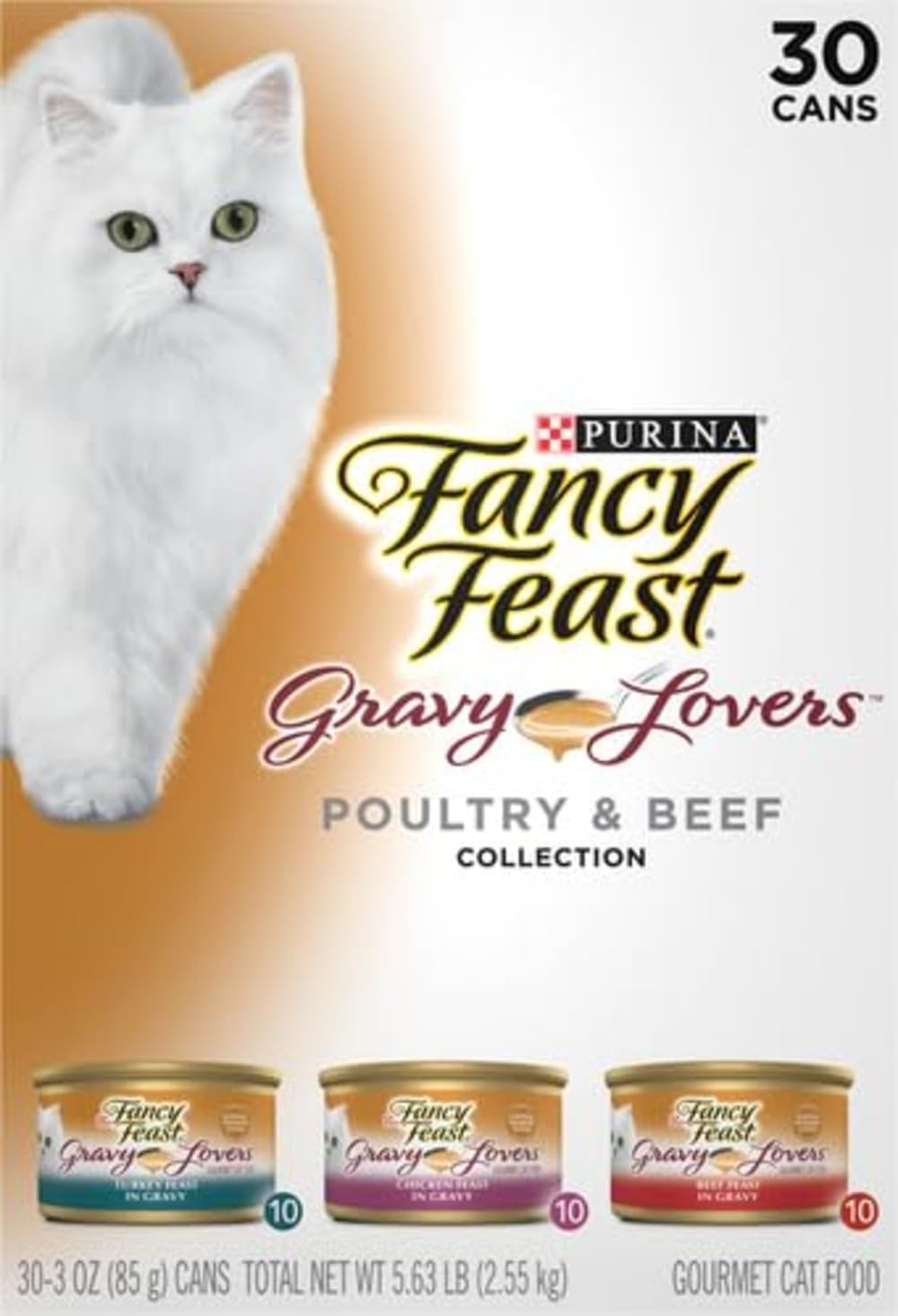 Purina Fancy Feast Gravy Lovers Canned Cat Food – No Artificial Colors or Preservatives for Child-Friendly Pet Feeding Areas