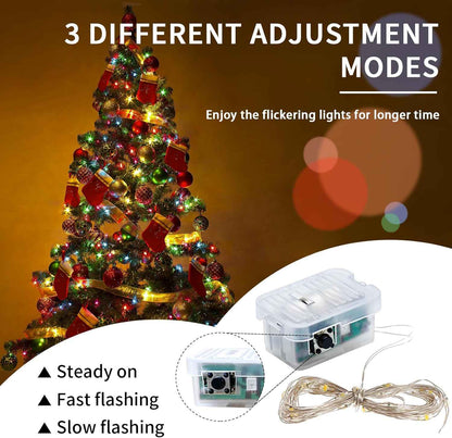 Aurora Glow Fairy Lights 7ft Battery Operated Cool to Touch Kids Room Night Light for Nursery and Playroom