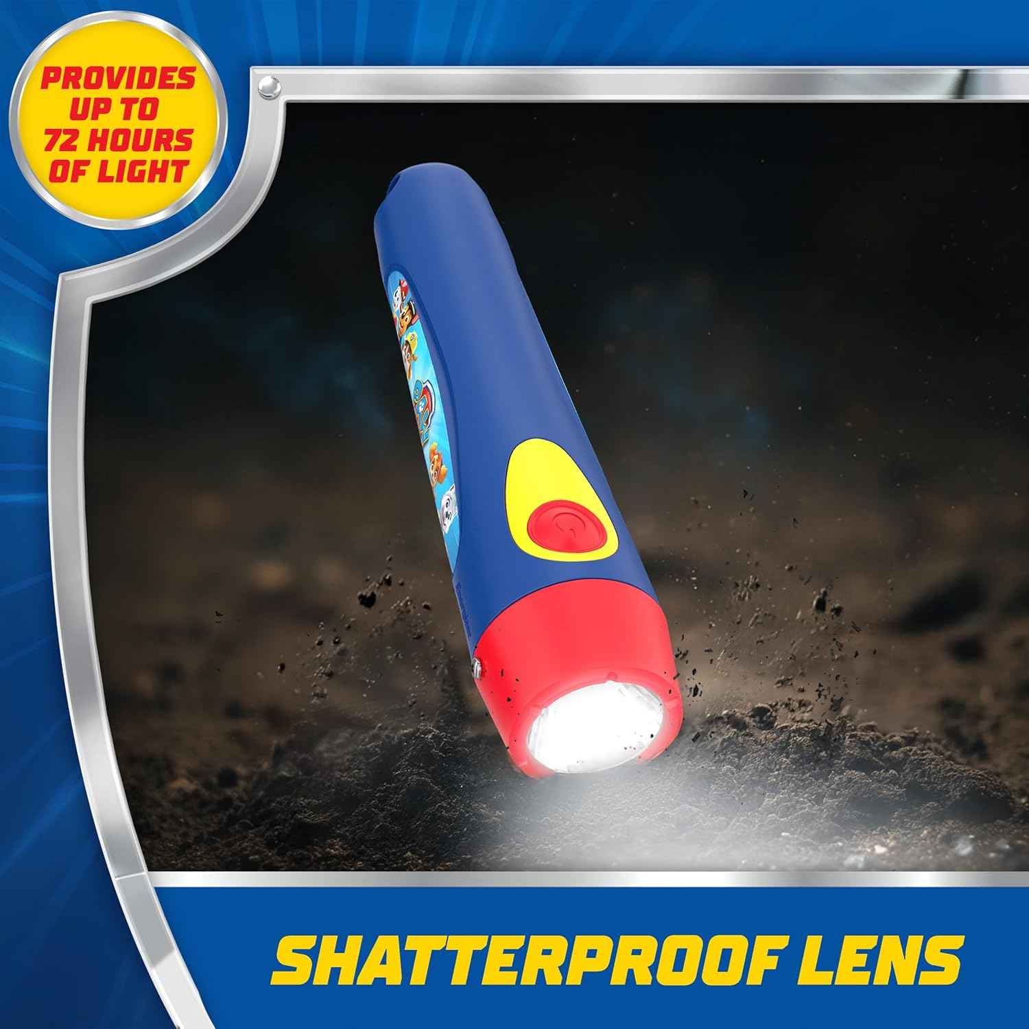 Energizer PAW Patrol Kids Flashlight – Drop-Resistant Up to 3 Feet with Shatterproof Lens for Worry-Free Play