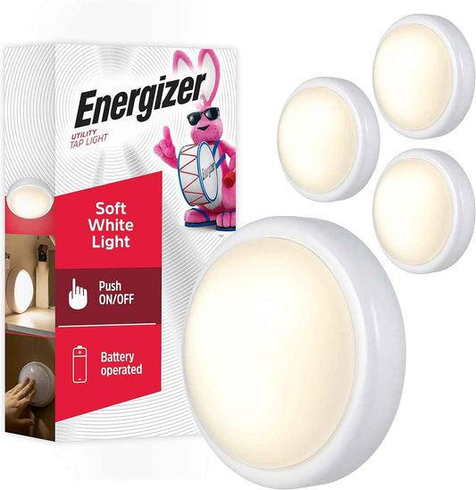 Energizer Touch-Activated Puck Light – Cool-to-the-Touch Nursery Night Light for Toddlers and Preschoolers