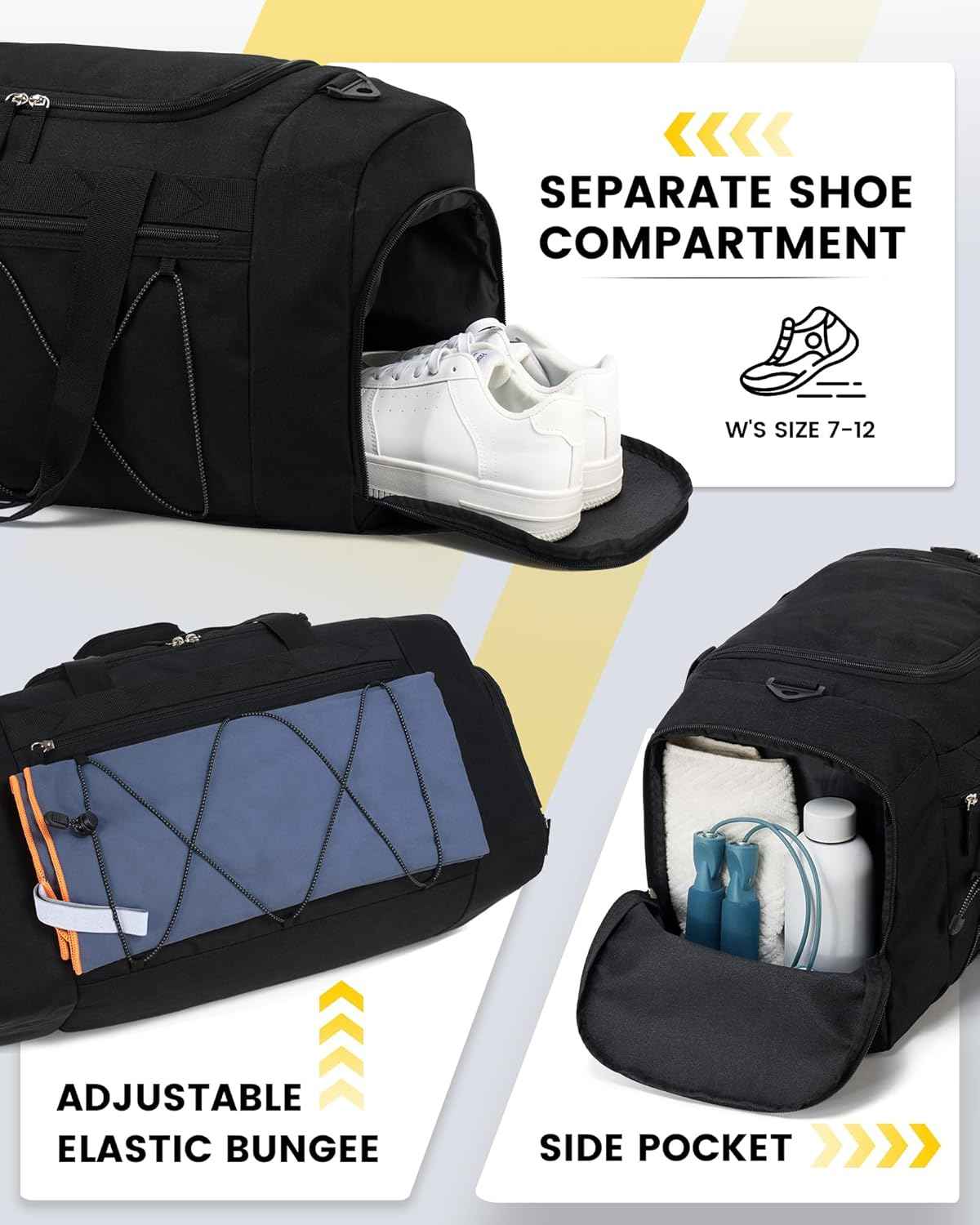 Vorspack Duffel Bag - Thoughtful Birthday Gift for Him, Carry-On Weekender with Shoe Compartment