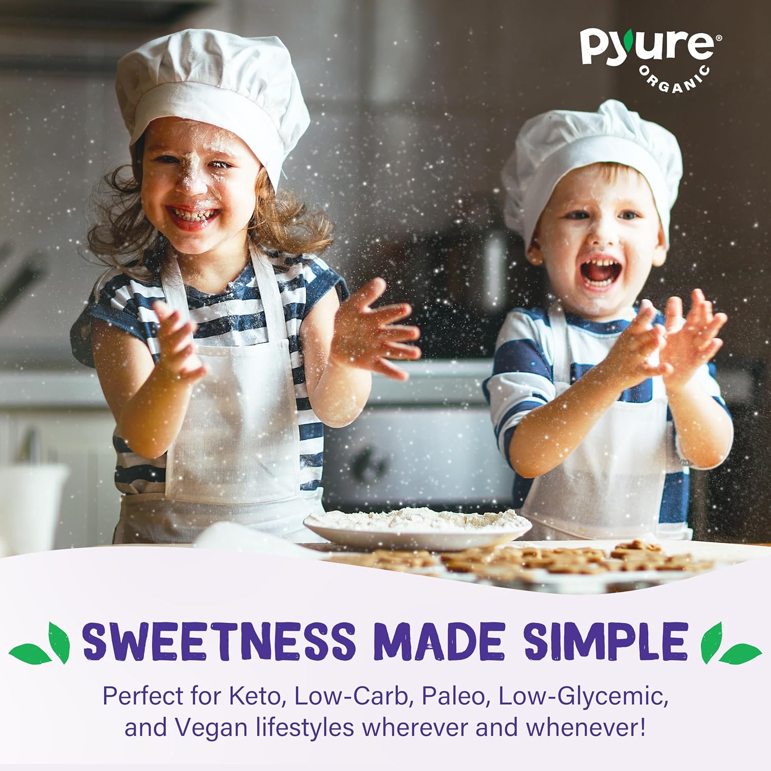 Pyure Organic Stevia Extract Powder – Minimalist Pantry Sweetener, Single-Ingredient Clean Label Design