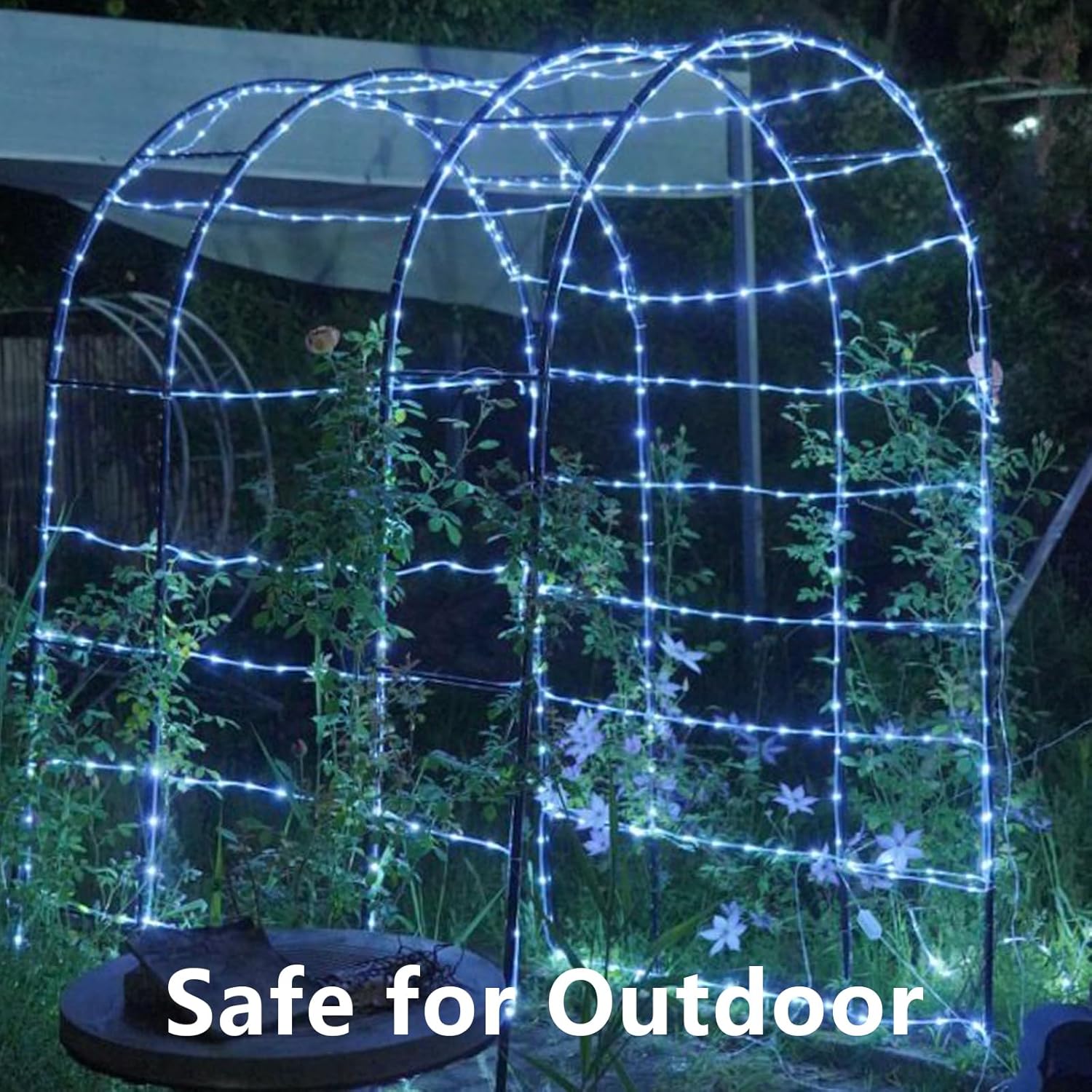 QITONG Solar Rope Lights – 66ft Cozy Bedroom and Living Room Decor Ambient Lighting, 8 Modes
