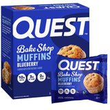 Quest Bake Shop Blueberry Muffins – Desk Drawer Snack for Focused Workdays and Busy Commutes, 4 Count