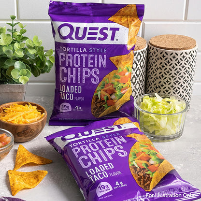 Quest Nutrition Chili Lime Tortilla Style Protein Chips – Quick Protein Boost for Home Office and Study Sessions