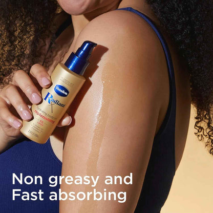 Vaseline Radiant X Hydrating Body Oil for Self-Care Nighttime Routine, Jojoba Coconut Vitamin E Spray