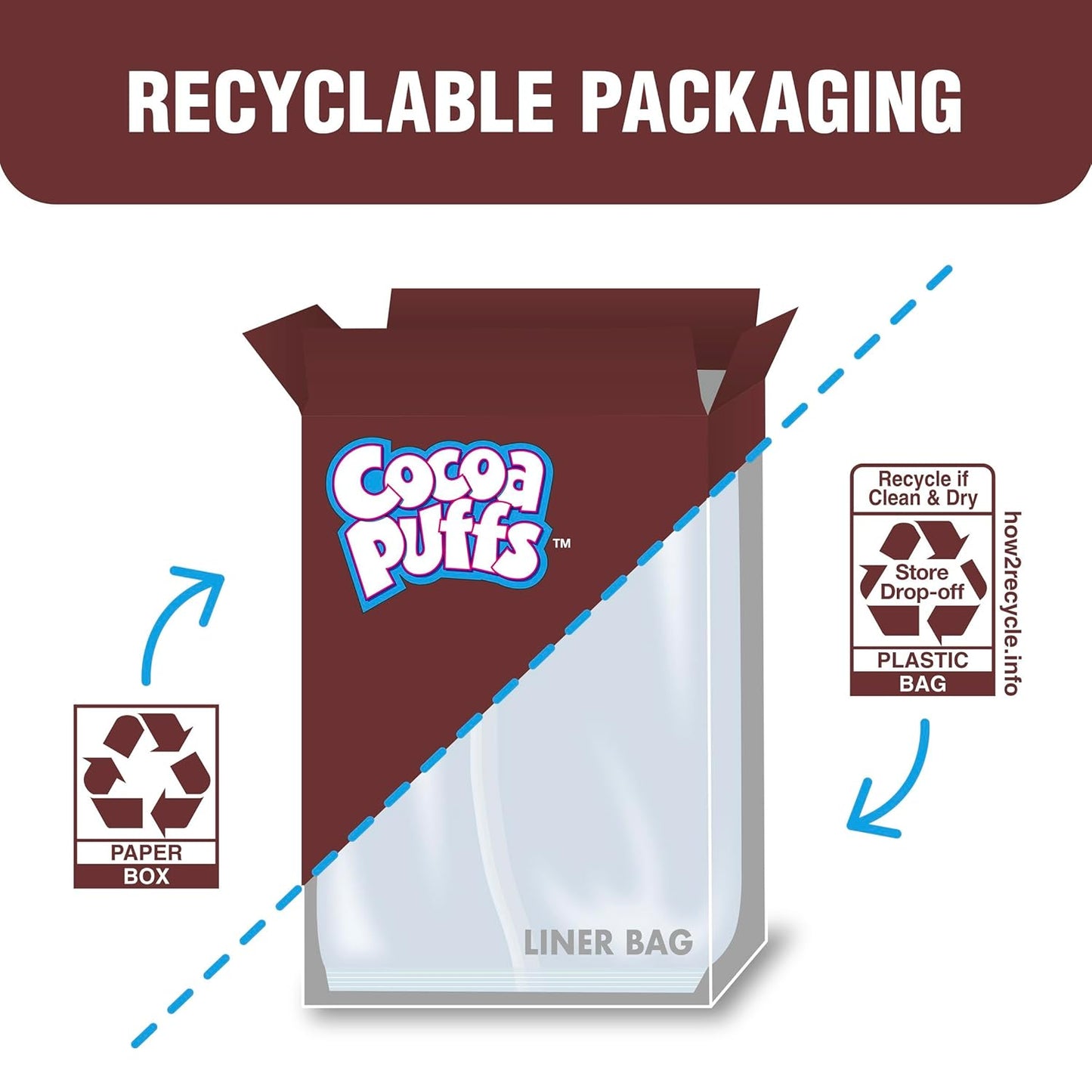 Quick Breakfast Cocoa Puffs Cereal, Made with Whole Grain for On-the-Go Families, Mega Size, 25.8 oz
