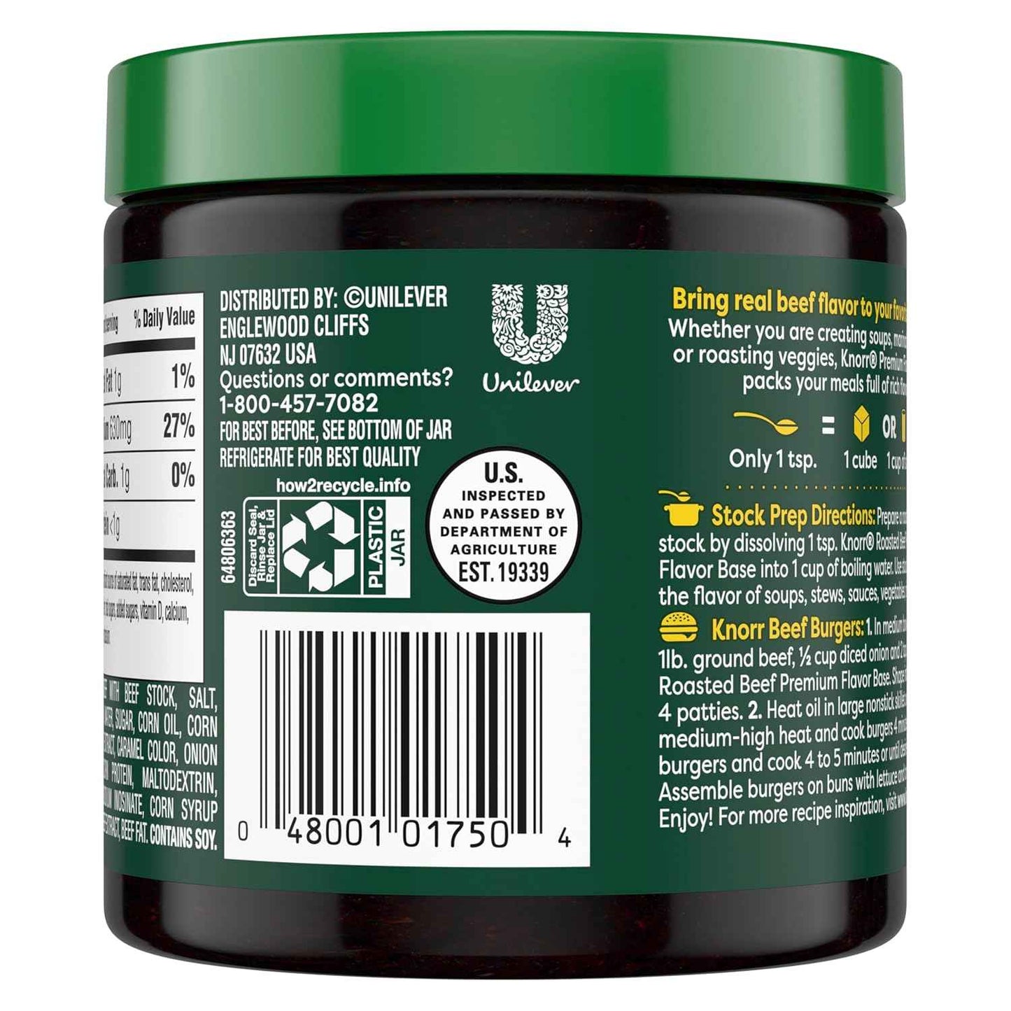 Knorr Premium Roasted Beef Flavor Base – Pantry-Friendly Powdered Stock for Clean Minimalist Kitchens