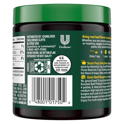 Knorr Premium Roasted Beef Flavor Base – Pantry-Friendly Powdered Stock for Clean Minimalist Kitchens