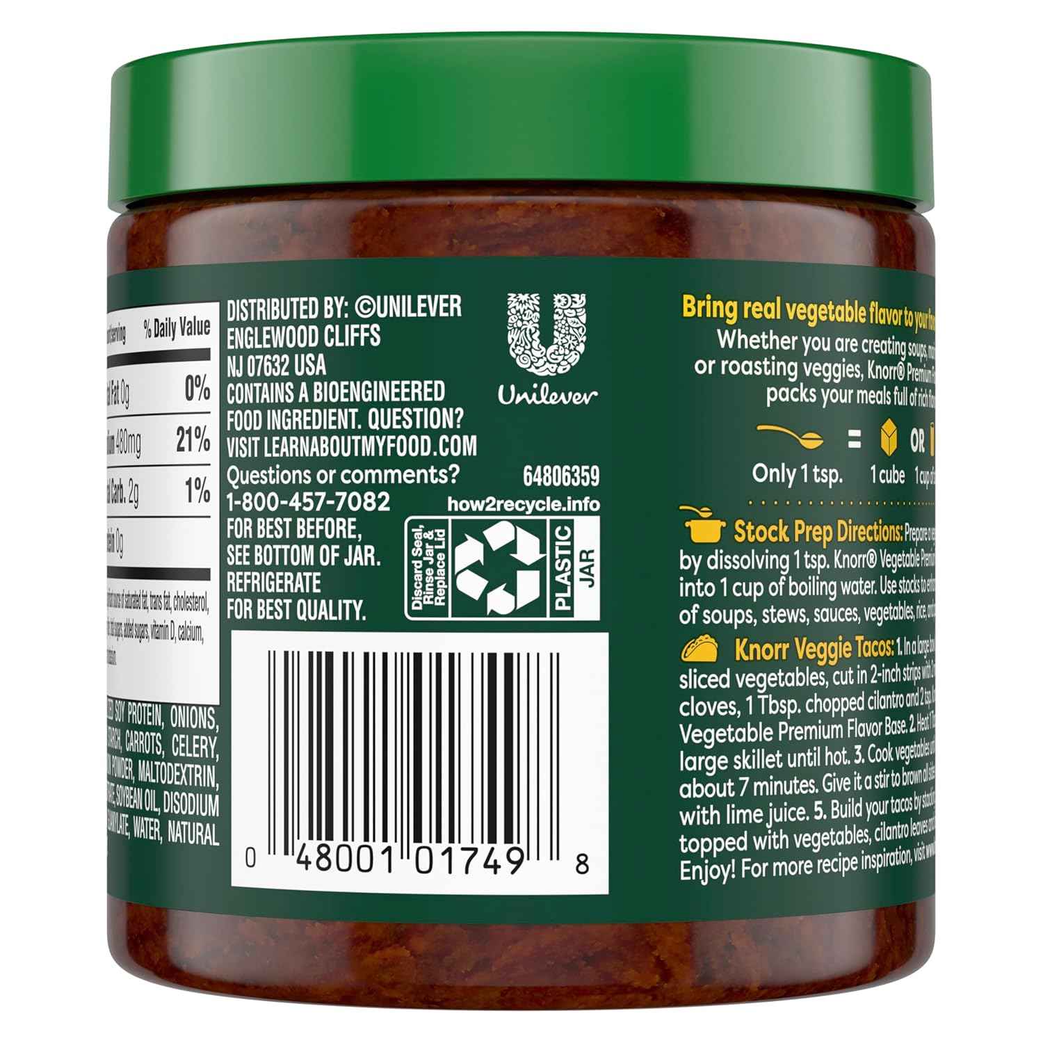 Knorr Premium Vegetable Flavor Base for Soothing Digestive Wellness and Gentle Broth Rituals